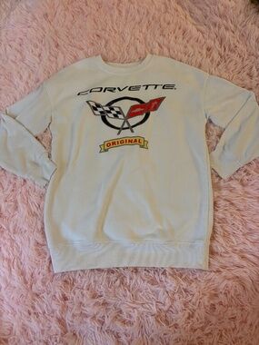 Youth White Corvette Sweatshirt